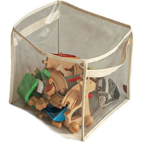 Cesta De Almacenamiento - Transparente - Para Juguetes - Con Tapa - 30x20x15 Cm - 4 Compartimentos - 1 Unidad (1/5)