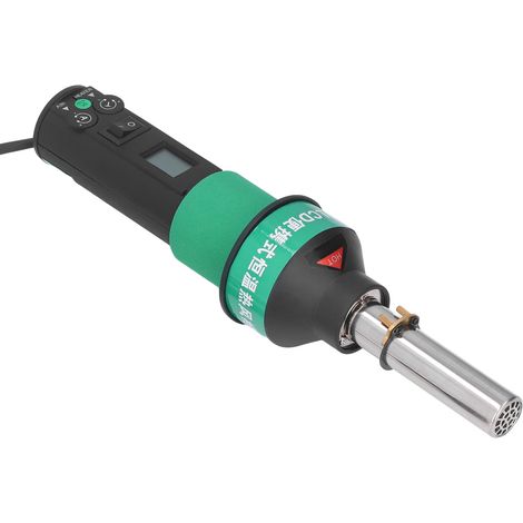 Digitales, kabelloses Heißluftgebläse, bürstenloser Motor, tragbares Lötgerät, Thermoschneidset, 220-V-EU-Stecker (1/5)