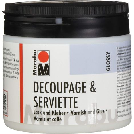 Vernis à craqueler, Medium Vernis et Colle, Brillant, 500 ML (1/4)