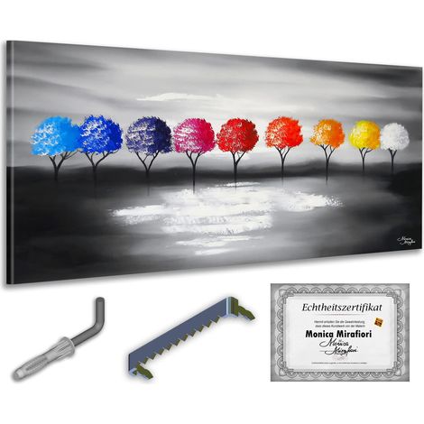 Monica Mirafiori  Dipinto 100% a mano  Quadro In Bloom 140x70cm  Dipinto dipinto a mano  Pittura acrilica  Quadro acrilico di grandi dimensioni  Arte moderna  Stampe artistiche (1/5)