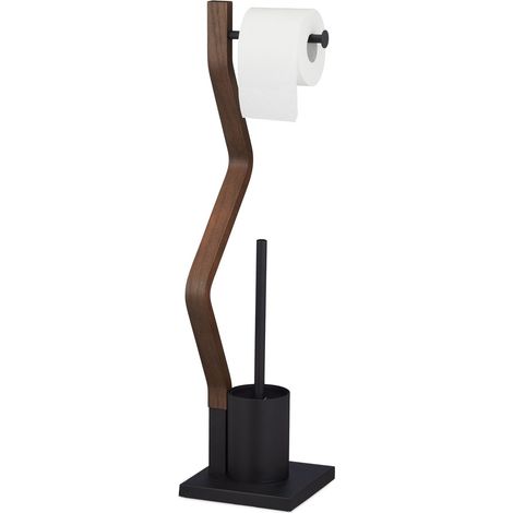 Upright wc set in black
