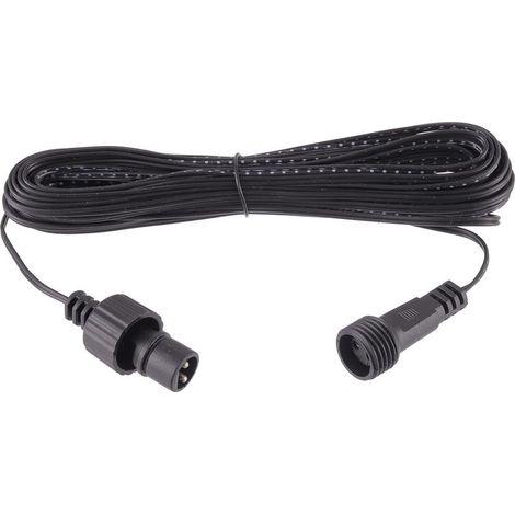 Câble de Rallonge pour Lampe de Noël, 2 Pin Câble de rallonge pour Guirlande Lumineuse, Câble de rallonge étanche IP44 pour Lampe Globe, Lampe Icicle, lumière intérieure et extérieure( (1/4)