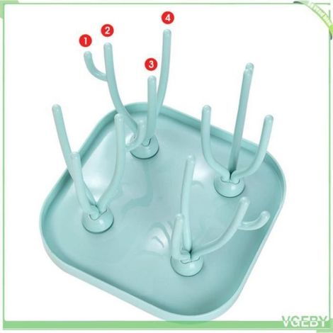 Porte-Biberons - Égouttoir À Bouteilles Pour Bébé - Rangement Tétines Et Pièces De Pompe - 1 Unité (1/4)