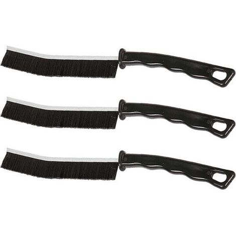 Brosse de Nettoyage des Interstices 3 pièces, Brosse Nettoyage Salle de Bainbrosse Joint Carrelag, Brosse de Nettoyage à Poils Durs pour Rainure Fenetre, Salle de Bain, Toilettes, Cuisine (1/4)