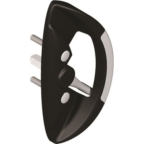 Asa con tope central 5564 LA CROISEE DS perfil 32 a 42 mm - Negro - 5564-013