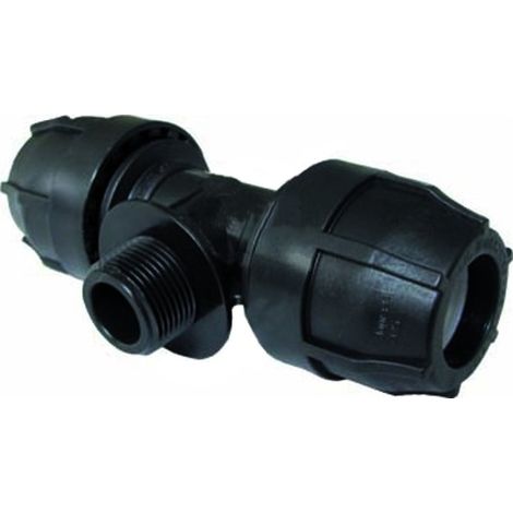 Raccordo T maschio 25 x 3/4" PN 16 polipropilene Nupi