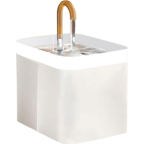 Fontaine d'eau de chat à débit réglable, 1, 5 L, alimenté par USB, silencieux et respectueux de l'environnement (1/5)