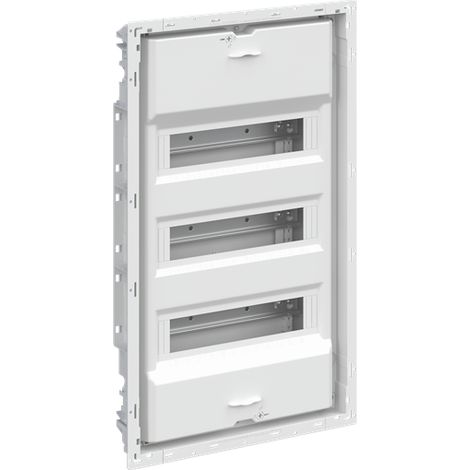 ABB – Tableau encastré UK600 3 rangées sans porte – Boîtier en thermoplast – Classe de protection II – Degré de protection IP30 – 400V AC 63A (1/3)