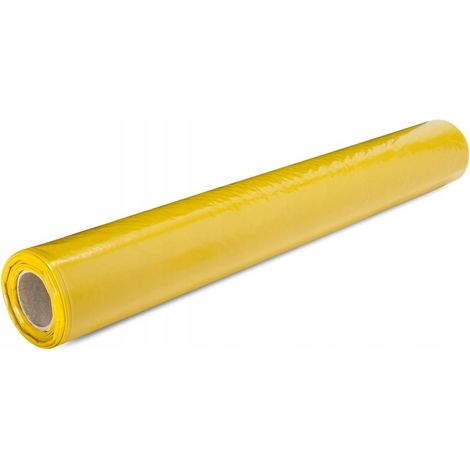 Telo giallo in LDPE per costruzioni, 2 m x 50 m, tipo 200