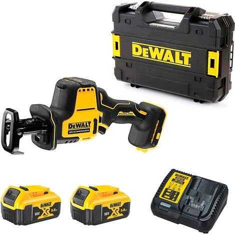 Scie sabre compacte DEWALT DCS369 (2 x 5Ah) 18v XR