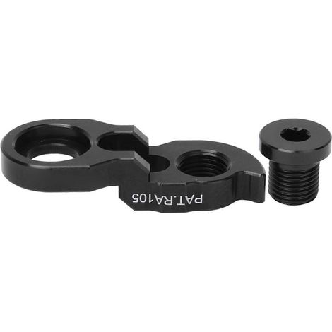 Déport de patte de dérailleur arrière RISK pour vélo, extension crochet cadre, compatible cassette 34T-52T, adaptateur robuste en alliage, montage facile, pièce de rechange VTT et route. (1/4)