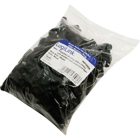 Passe-câble anti-pliage RJ45 LogiLink MP0006 RJ45 noir 100 pc(s) R05029 (1/3)