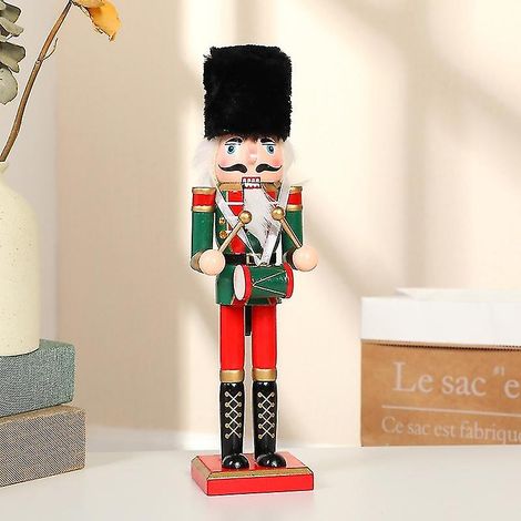1 pièce Casse-noisette de Noël 30 cm, décoration de Noël créative en bois, artisanat pour enfants (1/5)