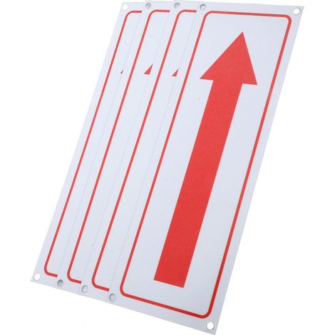 4 pièces Panneaux Flèche Direction Alliage Aluminium Signalisation Métallique Résistante Aux Intempéries pour Bureau et Extérieur Signes Indicateurs de Route Robustes et Visibles (1/5)