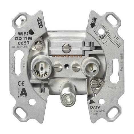 Presa multimediale Wisi dd11m0650 guadagno 10 dB 3 porte