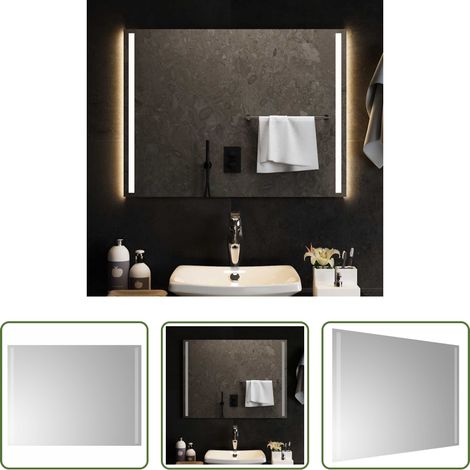 vidaXL Espejo de baño con LED 80x60 cm (1/5)