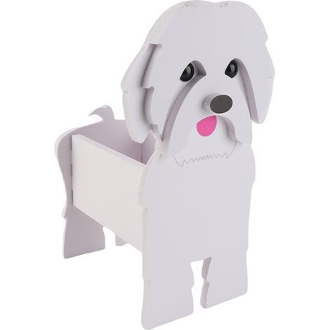 Dekorativer Hunde-Pflanztopf, hohe Tragkraft, niedliche Blume für Zuhause und Garten, Shih Tzu, kleine Größe (1/5)