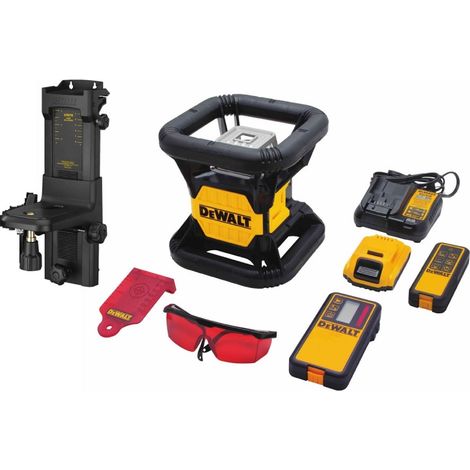 Dewalt – Niveau laser rotatif double pente extérieur 18V – Précision 1,5mm/30m – Portée 60-600m – Protection IP67 – Coffret T-STAK (1/10)