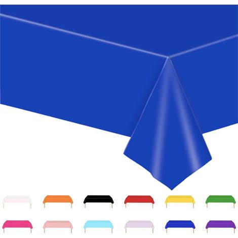 Nappe jetable Bleue 137x274cm Rectangulaire pour Fêtes & Usage Domestique