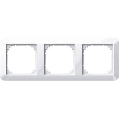 Cache Merten 389319 1-M, System M blanc polaire brillant trois parties X97065 (1/2)