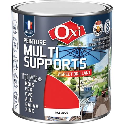 PEINT.TOP 3 BOIS FER PVC BRI.500ML RGE OXI - OXTOPB.5RV
