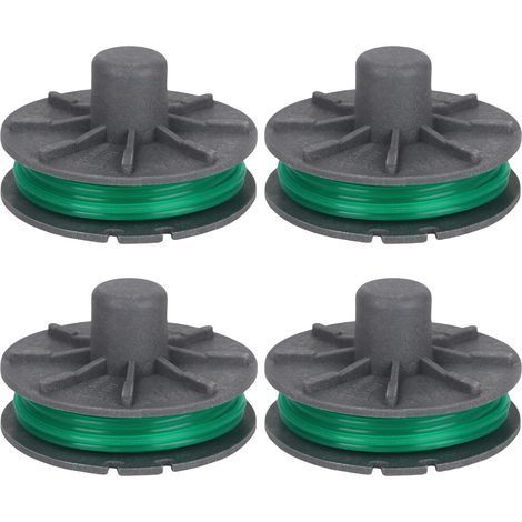 Lot de 4 bobines de fil de rechange 5309-20 pour coupe-bordure Gardena PowerCut Plus 650/30 (n° d'article 9811/9811-20) – Bobine de fil interchangeable Ø 2 mm, longueur 4,3 m, pièce de (1/5)