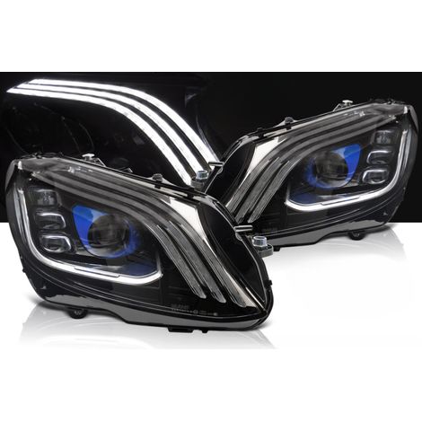 Paire de feux phares Mercedes Classe C W205 de 2014 a 2021 - FULL Led DRL + Dynamic-41238252 (1/4)