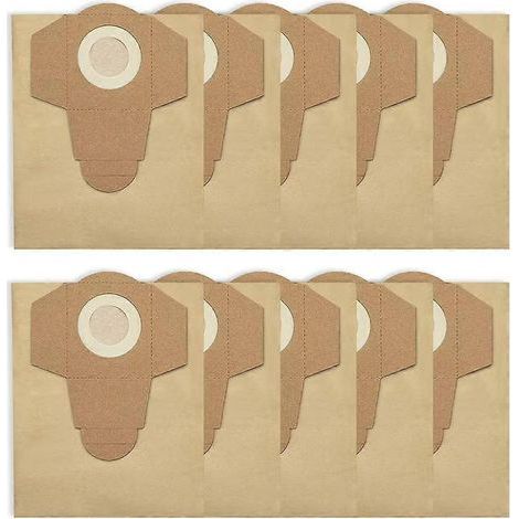 Lot de 10 sacs à poussière et eau de 20 L pour aspirateur Einhell BT-VC 1250S (accessoires inclus). (1/5)