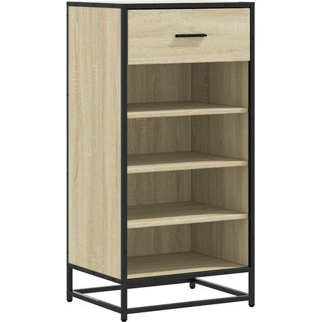 Maison Exclusive - Zapatero madera contrachapada roble sonoma 48x