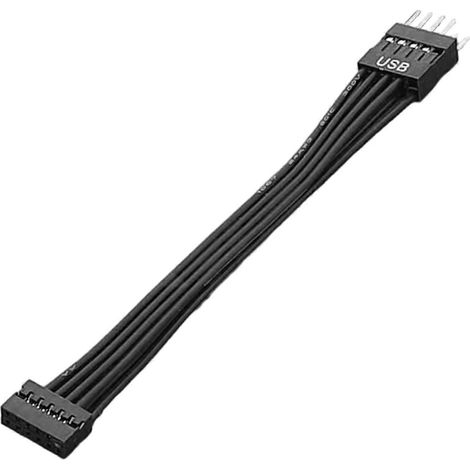 Câble adaptateur mini USB 9 broches pour convertir une carte mère d'ordinateur en adaptateur de châssis. (1/5)