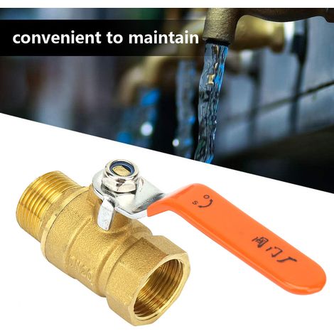 Robinet à boisseau sphérique en laiton filetage mâle/femelle 3/4" BSP DN20 (1/5)