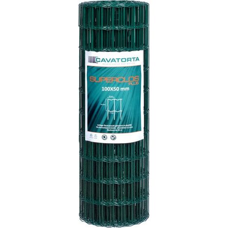 SANS MARQUE Grillage Vert Maille 100X50 H180 L25M