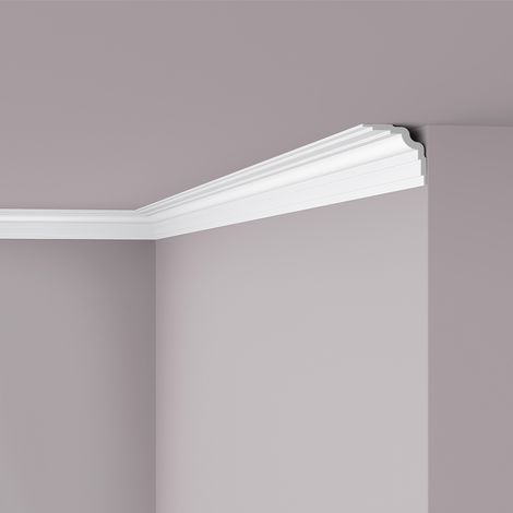 Cornice moulding NMC WT25 WALLSTYL Noel Marquet Crown Moulding Coving Decorative Moulding contemporary design white 2 m