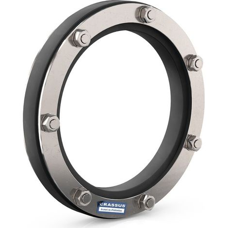 Raccord CR Pressdg. Type ED, DN 80, OD 32-35 mm jusqu'à 1 bar, joint : 20 mm, EPDM / V4A