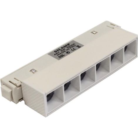 Projecteur LED sur Rail Magnétique 48V DC 6W BLANC - Blanc Chaud 2300K - 3500K - SILAMP