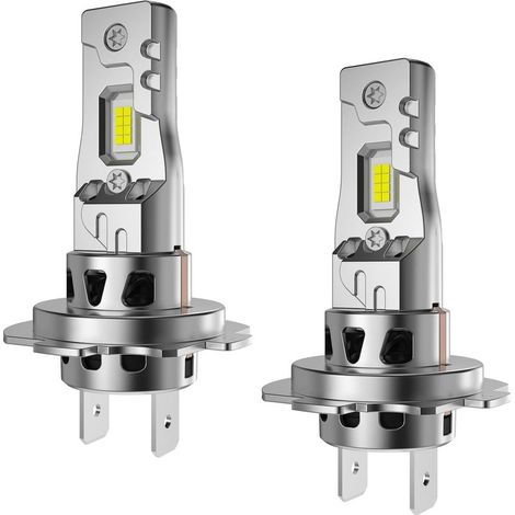 H7 LED 30000LM, 120W 600% Light 6500K White Anti Error Extremely Shiny Kit of Conversion h7 Headlights, for Replacement for Lamps Halogen and Xenons Auto (2 Set) (1/5)
