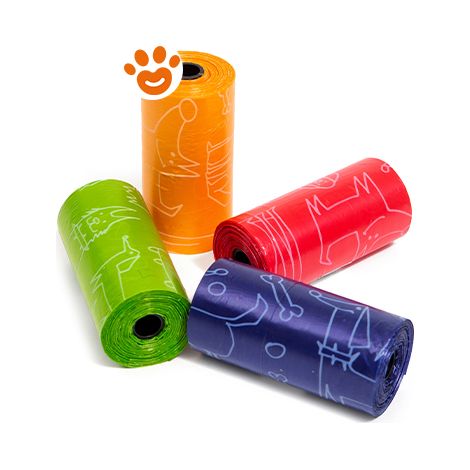Leopet Sacchetti Igienici Colorati (x20 Pezzi) - Leopet Sacchetti Igienici Colorati (x20 Pezzi) - Confezione Da 1 Pezzo (Colori Assortiti)