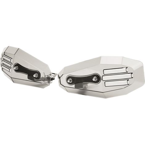 Protège-mains Moto 2 Pièces Universel Polycarbonate Résistant Accessoire Motard Gris (1/5)