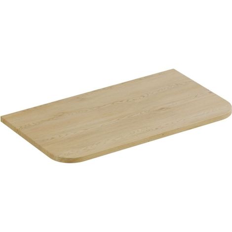 Planwaschtisch KORI 80 cm helles Eichenholz – Zubehör für Unterschrank