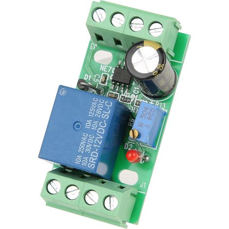 Module de connexion à temporisateur, relais temporisé réglable avec indicateur marche/arrêt, 12 V (1/5)