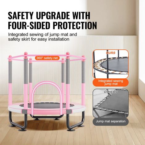 Mini trampoline pour enfant - 1545 mm fitness rebounder récréatif (1/5)