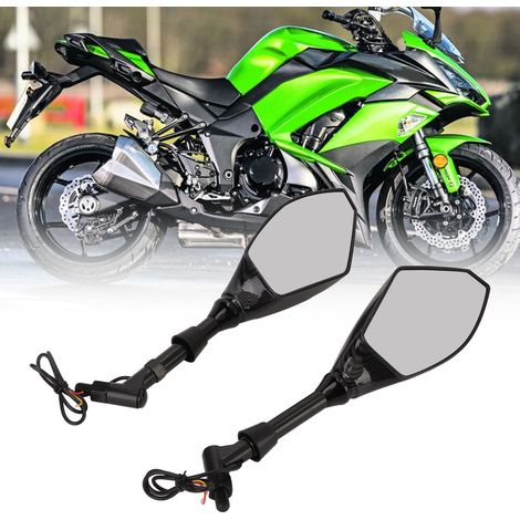 Rétroviseurs universels moto avec clignotants LED, gauche et droite, compatibles Ducati