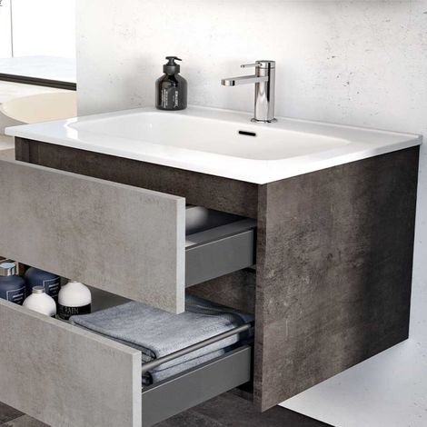 Lavabo piatto da incasso a mobile 62x47 cm in ceramica bianco lucido (1/4)