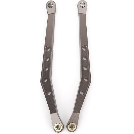 Biellettes de suspension supérieures en alliage d'aluminium, accessoire pour voiture télécommandée 1/10 Axial 90018 RC Crawler, couleur titane (1/5)