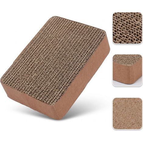 1 Pièce Plateforme en Carton Ondulé pour Perroquet, Dimensions 12×10×3 cm, Jouet à Picage Anti-Ennui (1/5)