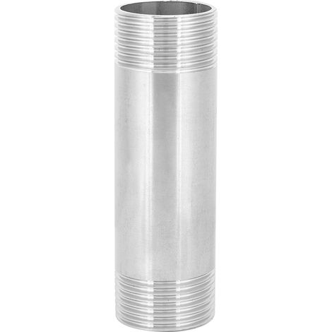 Raccord tuyau fileté – 1 pouce NPT mâle/mâle – acier inoxydable 304 – mamelon – connecteur
