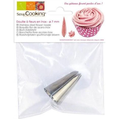 Douille pâtisserie inox - Fleur