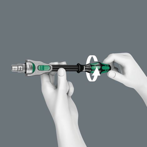 Wera, 8000 A SB Cricchetto Zyklop con attacco da 1/4", 1/4 pollice x 152.0 mm (1/5)