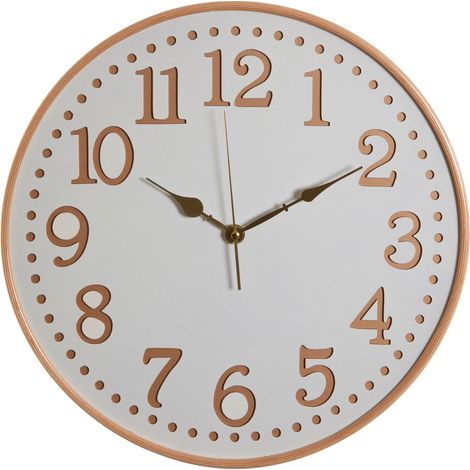 Interiors by Premier Retro White Wood With Gold Numbers Wall Clock, Intricate Design Clock For KIitchen, Wall Clock For Outdoor (1/3)