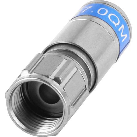 Connecteur F à compression Cabelcon F-6-TD QM 7.0 RG6 (pour âme de 1,02 à 1,13 mm) (1/2)